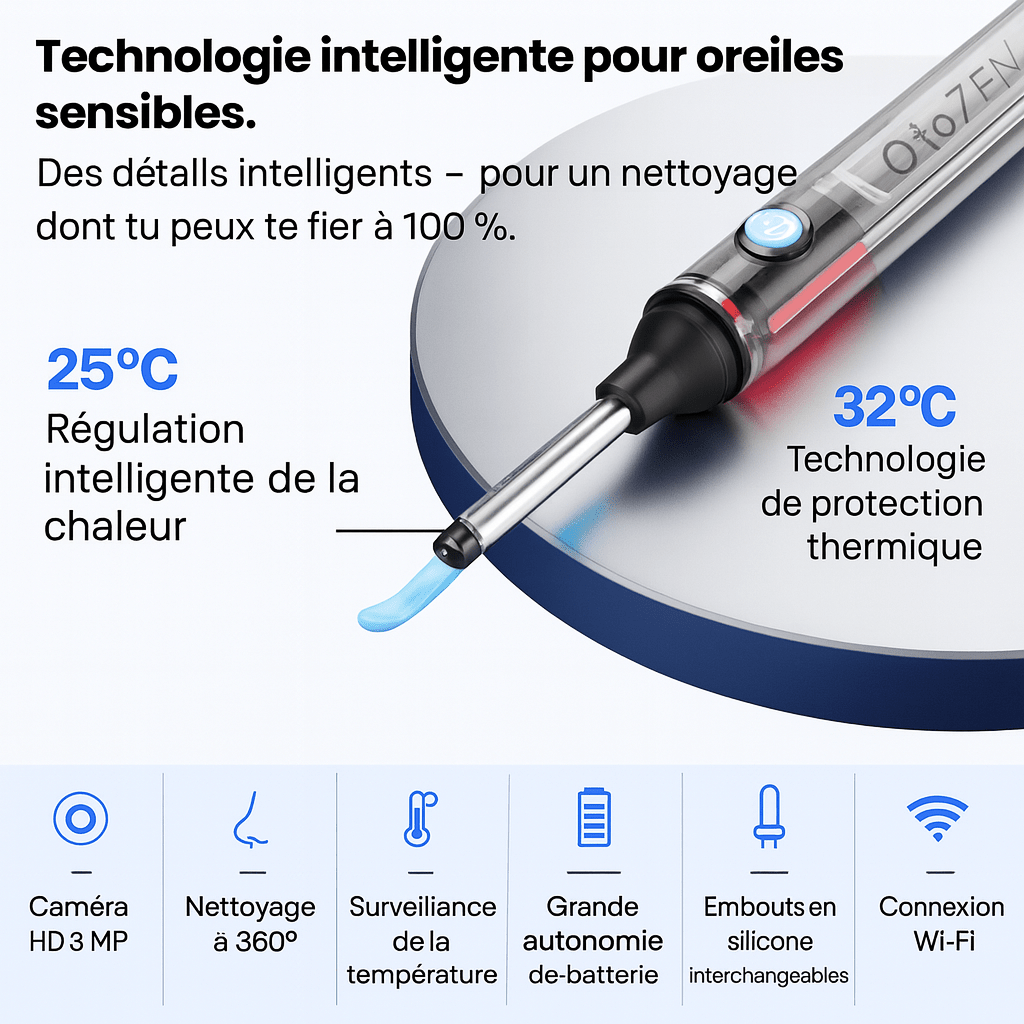 OtoZen - Nettoyeur d'oreilles intelligent - Made in Maison