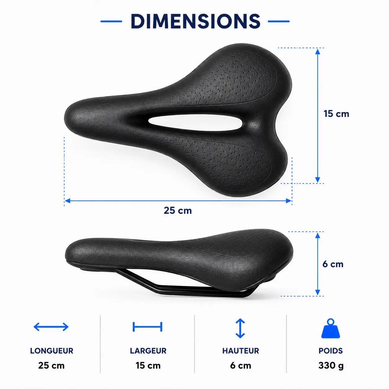 Selle adaptoform 3D - Plus jamais mal aux fesses. Même après 80 km.