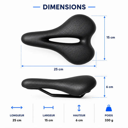 Selle adaptoform 3D - Plus jamais mal aux fesses. Même après 80 km.