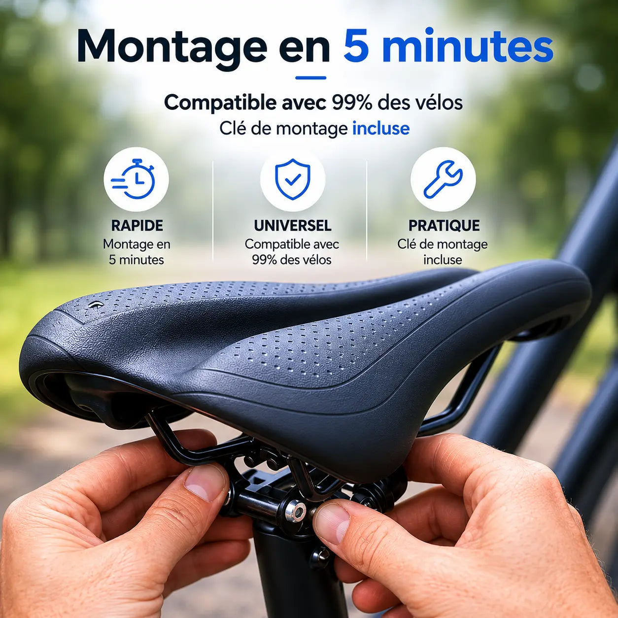 Selle adaptoform 3D - Plus jamais mal aux fesses. Même après 80 km.