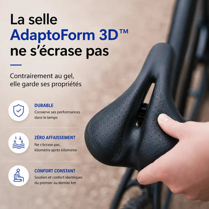 Selle adaptoform 3D - Plus jamais mal aux fesses. Même après 80 km.