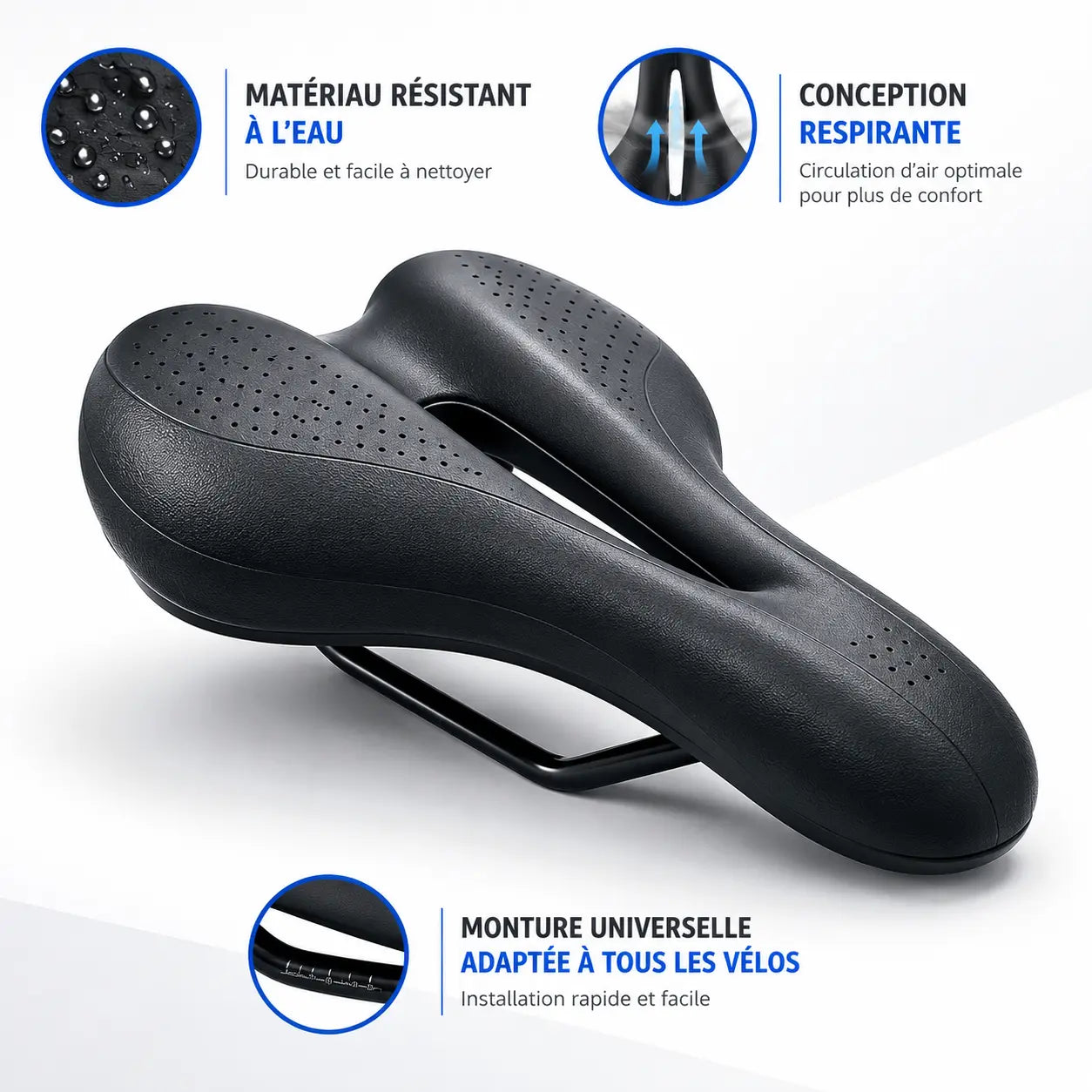 Selle adaptoform 3D - Plus jamais mal aux fesses. Même après 80 km.