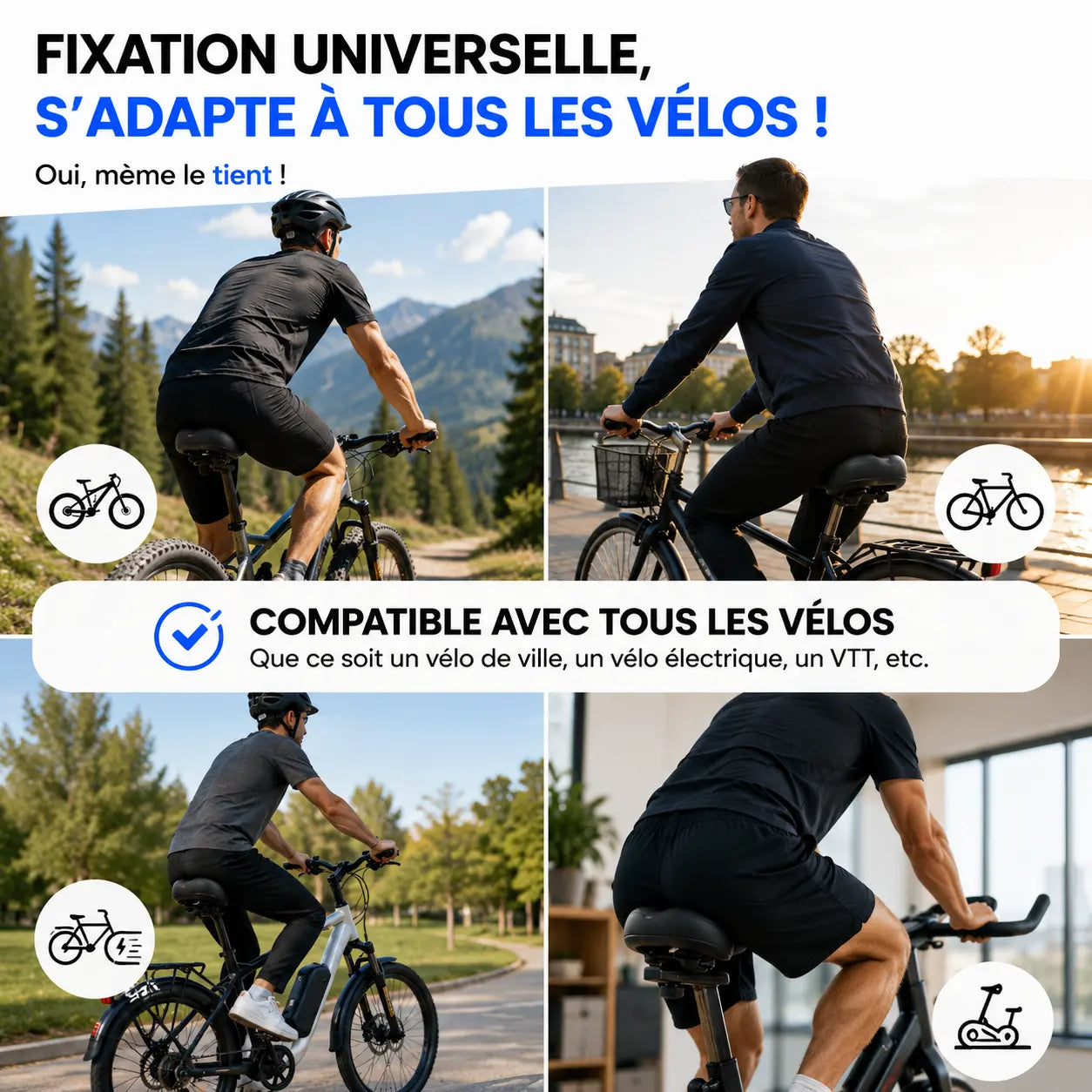 Selle adaptoform 3D - Plus jamais mal aux fesses. Même après 80 km.